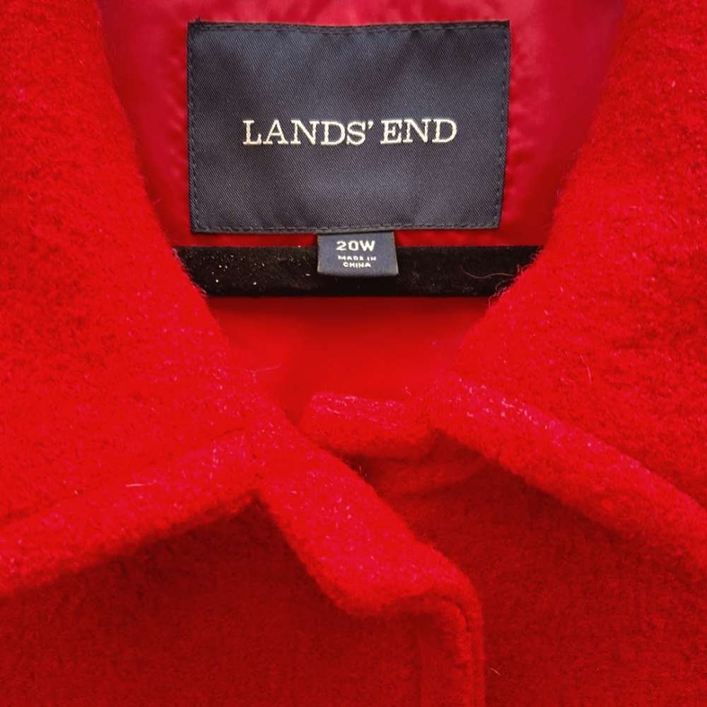 Lands End Wool Coat - image 3